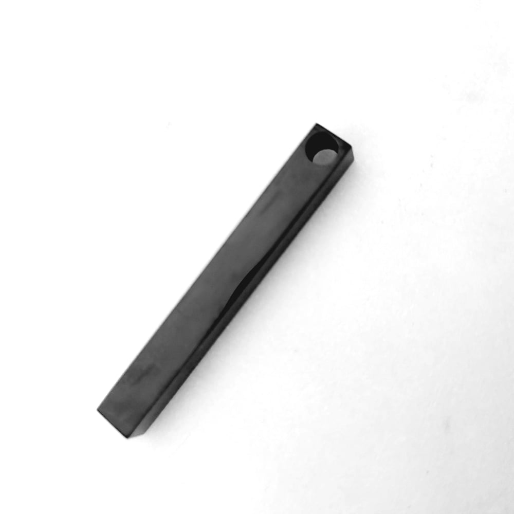Image of 10 Black Stainless Bar Pendant blanks - 3D Vertical Bar Pendant Laser Engravable Blanks