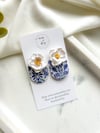 Azul Floral Studs
