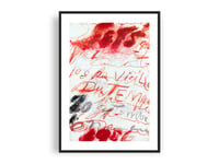 Image 1 of Cy Twombly - Exhibition Poster, Yvon Lambert Gallery 1986, Giclee Print, Abstract Poster