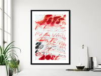 Image 3 of Cy Twombly - Exhibition Poster, Yvon Lambert Gallery 1986, Giclee Print, Abstract Poster