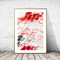 Image 4 of Cy Twombly - Exhibition Poster, Yvon Lambert Gallery 1986, Giclee Print, Abstract Poster