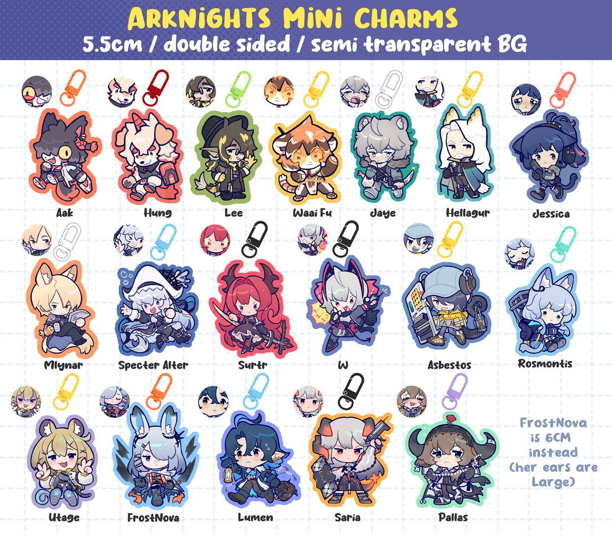 PREORDER) Arknights Mini Charms