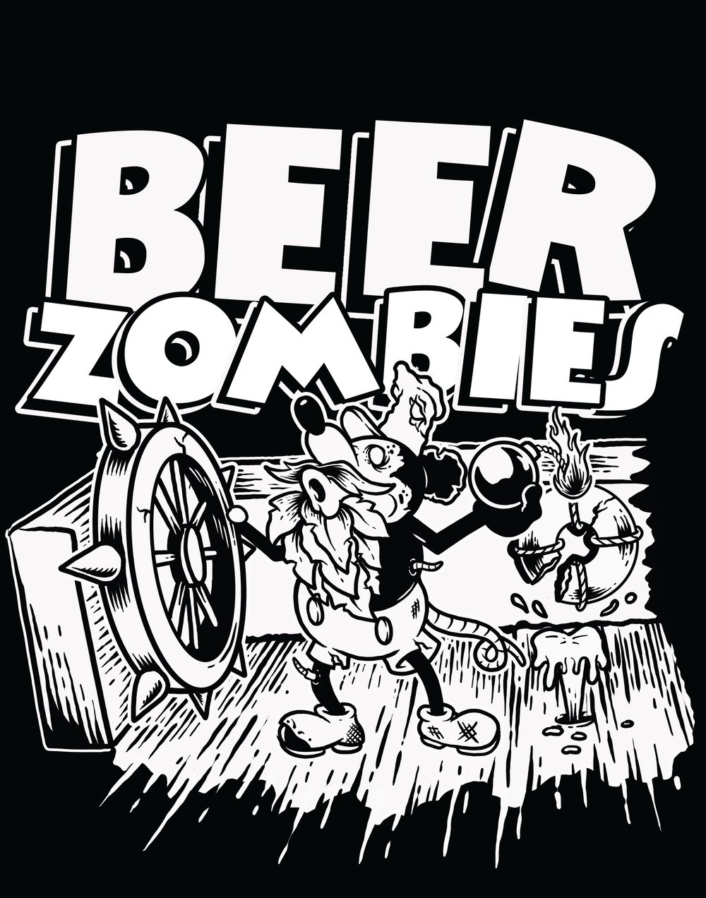 Beer Zombies - Steamboat Zombies - Shirt