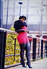 Image 1 of Mongolian fur shawl ON SALE!! 