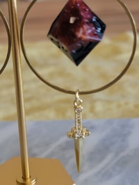 Image 2 of Assassin d10 dice earrings
