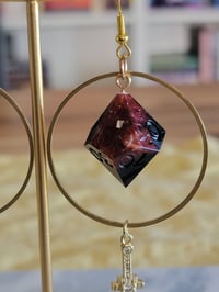 Image 3 of Assassin d10 dice earrings