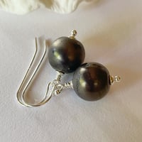 Image 1 of Silver Plum Earrings
