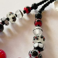 Image 4 of Red/Black/White Necklace