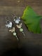 Image of Ginkgo Leaf Swoosh Mixed Metal Dangle Earrings