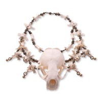 Image 5 of "Vydra" Skull and Vertebrae Necklace