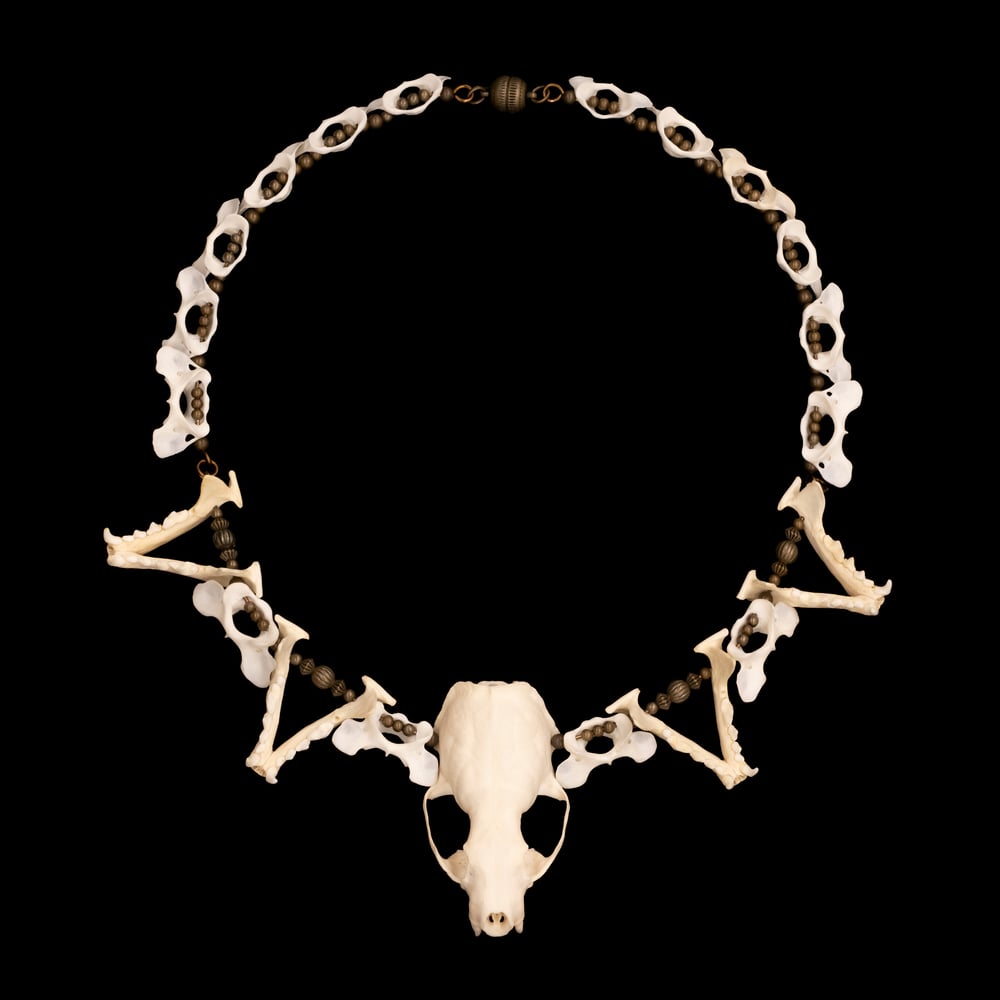Image of "Vanjie" Skull and Jaw Bone Necklace