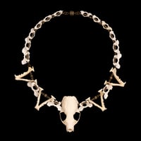 Image 4 of "Vanjie" Skull and Jaw Bone Necklace