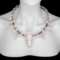 Image 1 of "Vanjie" Skull and Jaw Bone Necklace
