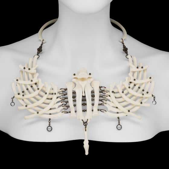 Image of "Malaje" Rib Bone Necklace - Worn by Poppy on Dragula