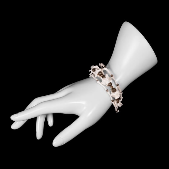 Image of "Farrah" Three Strand Bone Bracelet