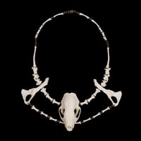 Image 4 of "Zahara" Skull and Bone Necklace
