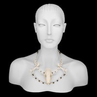 Image 2 of "Zahara" Skull and Bone Necklace