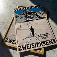 Image 1 of Wintersport Zweisimen | 1925 | Travel Poster | Vintage Poster