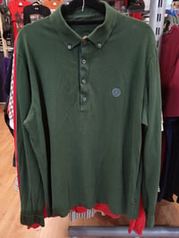 Image 1 of Pretty Green LS Polo Green 