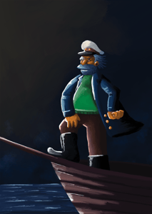 Image of "Sea Captain" A5 Print