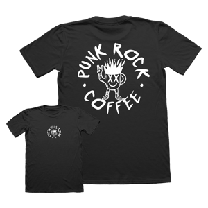 Image of Punk Rock Coffee T-Shirt Backprint | Black ☕