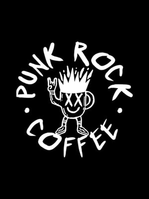 Image of Punk Rock Coffee T-Shirt Backprint | Black ☕