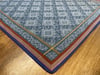 Large Woven Handkerchief - Blue/Gold/Purple/Red combination.