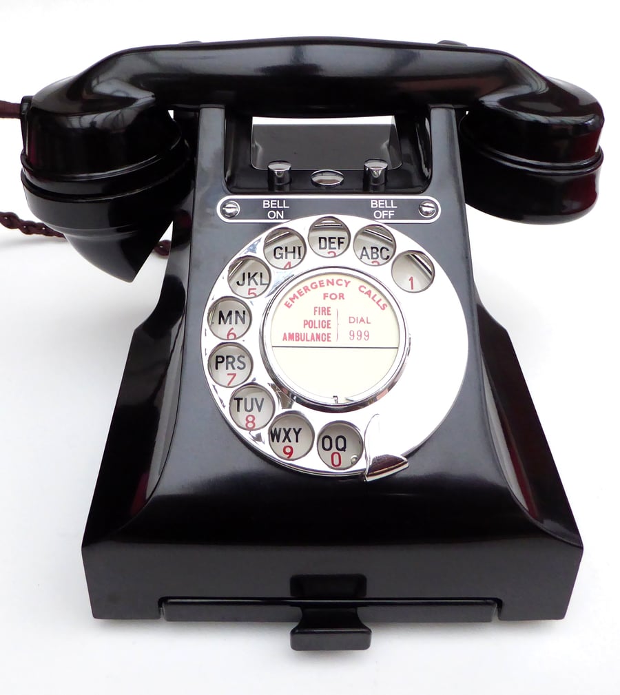 Image of GPO 328 Bell On / Bell Off Bakelite Telephone