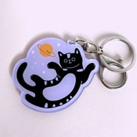 Image 1 of Space Cat Keyring
