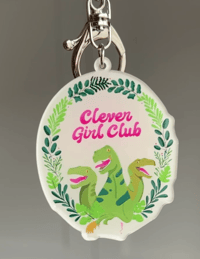 Image 2 of Clever Girl Club Keyring