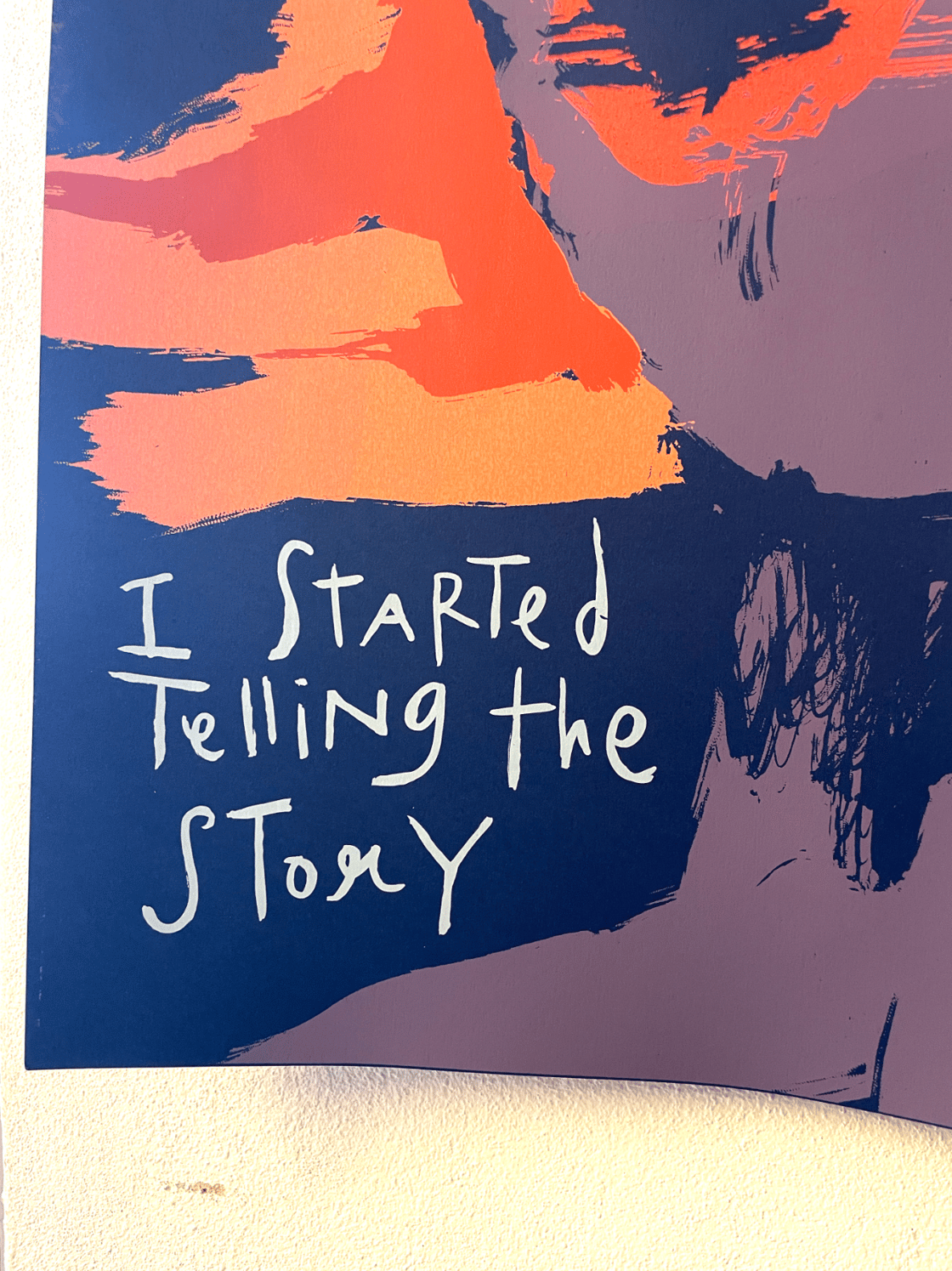 Image of i started telling the story, without knowing the end.