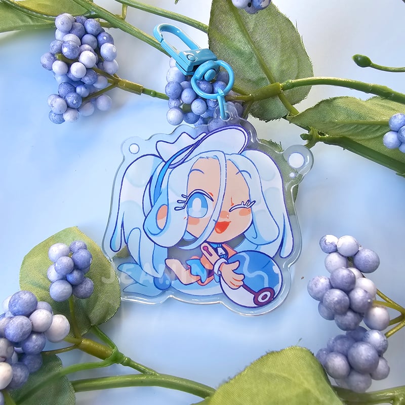 Image of water miku ✨ epoxy acrylic charm 