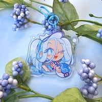 Image 2 of water miku ✨ epoxy acrylic charm 