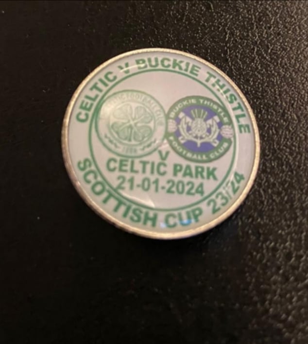 Pre Order Celtic V Buckie Thistle Scottish Cup Badge | CELTIC BADGES ☘️