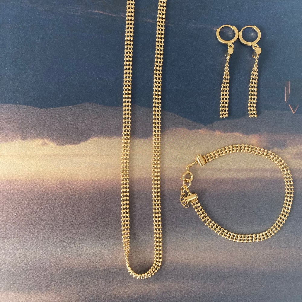 Image of Un peu plus près - Boucles d'oreilles & bracelet