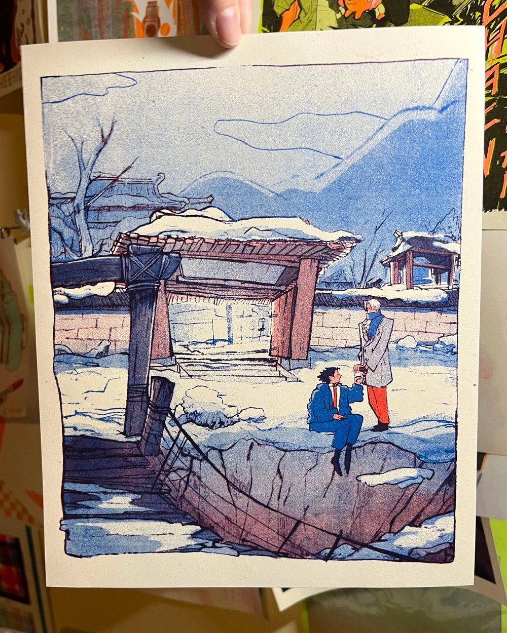 Image of AA: Hazakura Temple Risograph