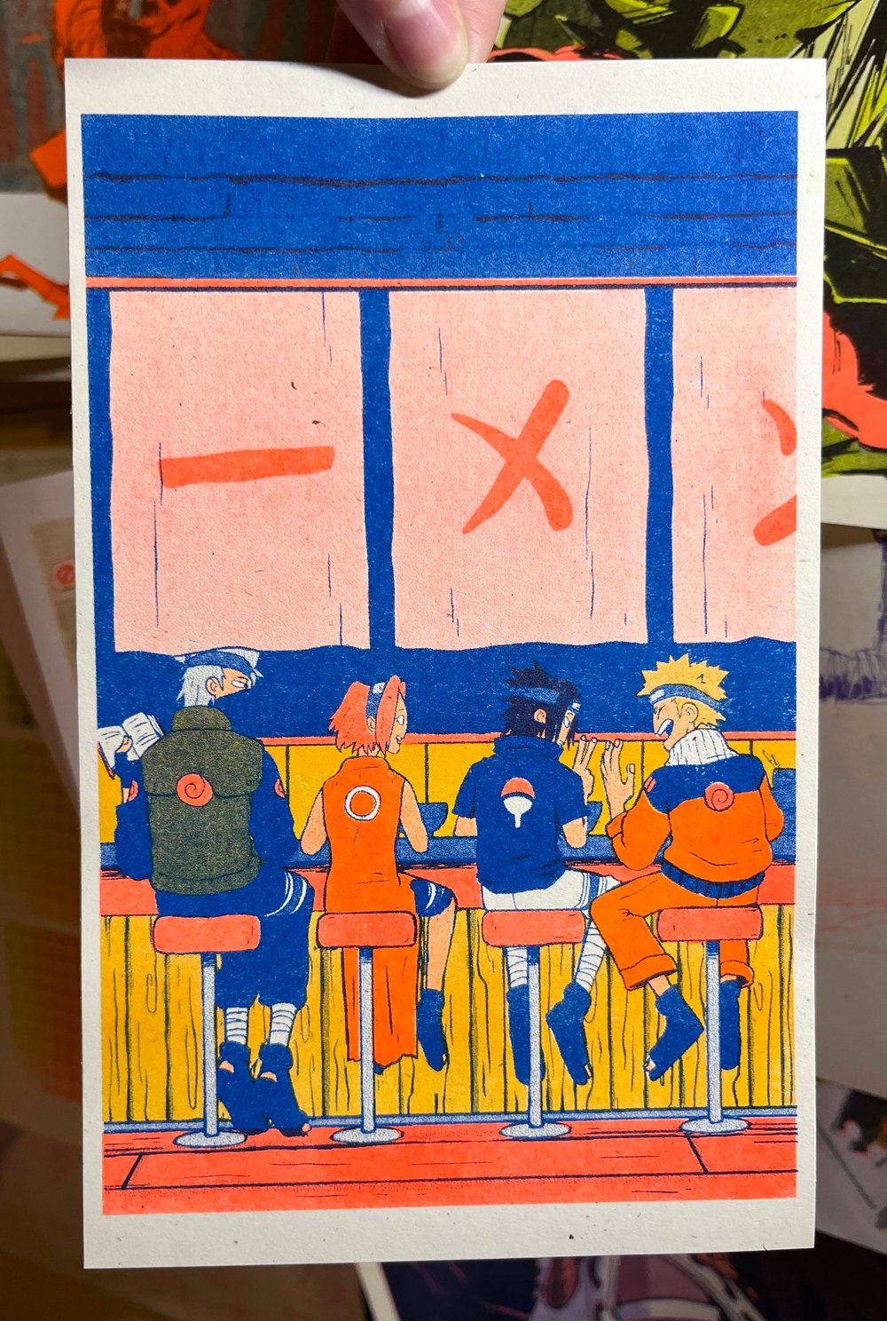 Image of Naruto Ichiraku Risograph Print