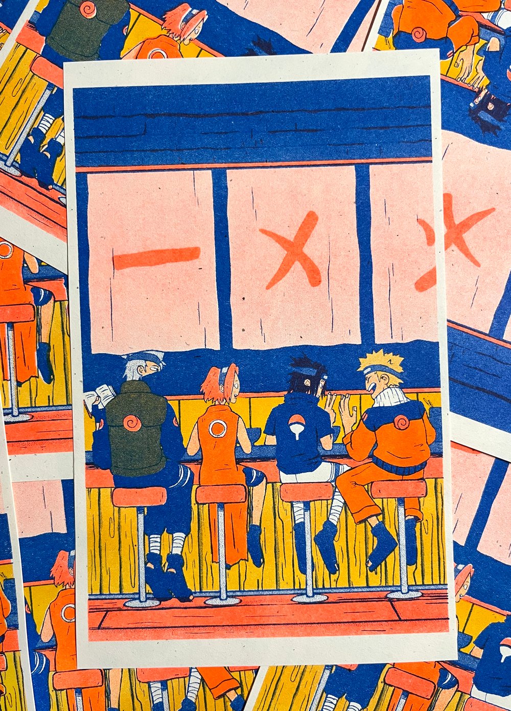 Image of Naruto Ichiraku Risograph Print