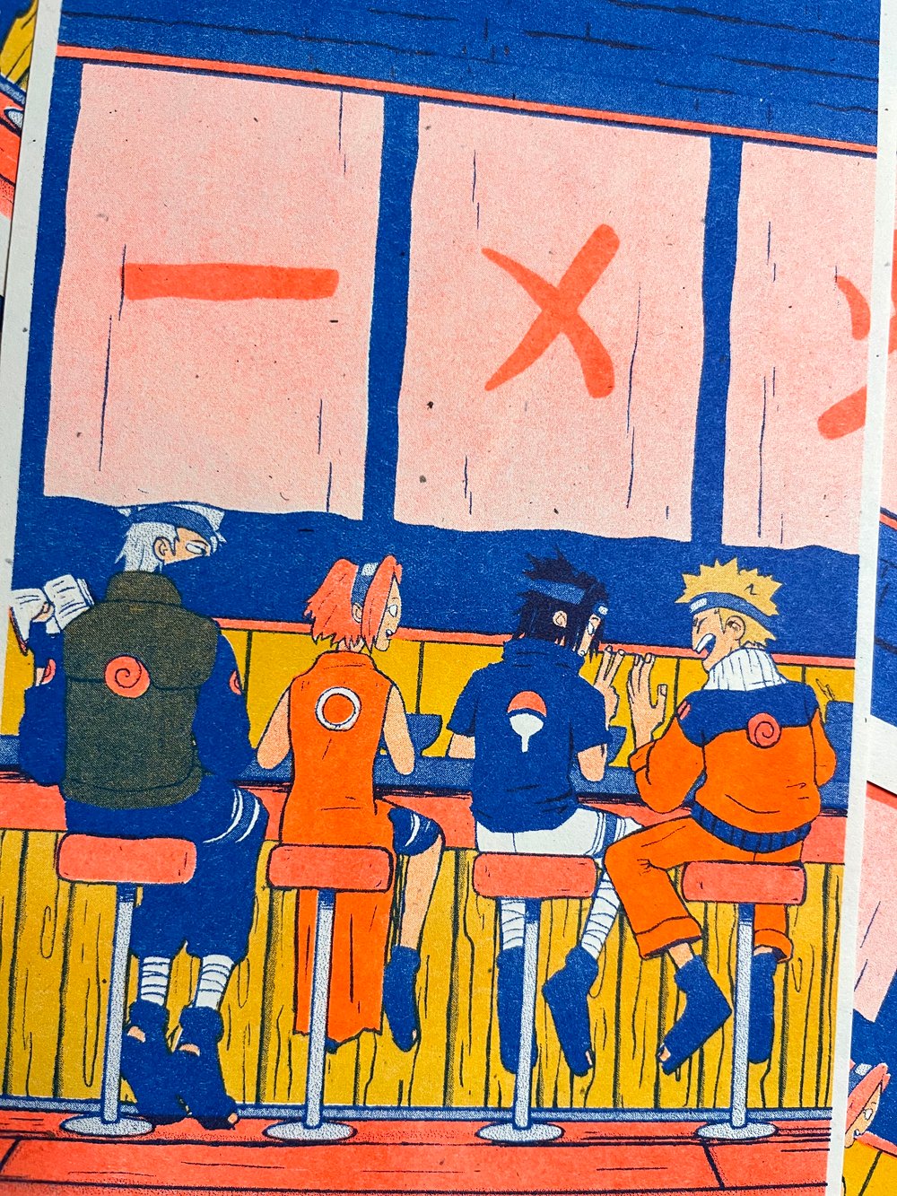 Image of Naruto Ichiraku Risograph Print