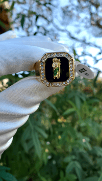 Mens San Judas Tadeo Stone Ring