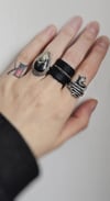 BAD GUY limited edition chain vegan leather ring