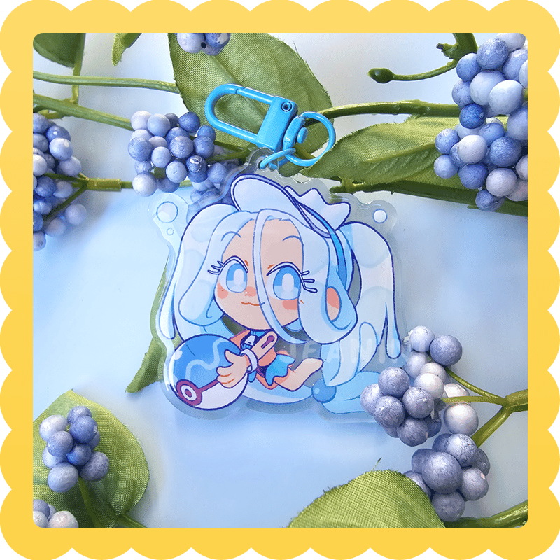 Image of water miku ✨ epoxy acrylic charm 