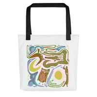 Image 5 of All-Over Print Tote Totem Block