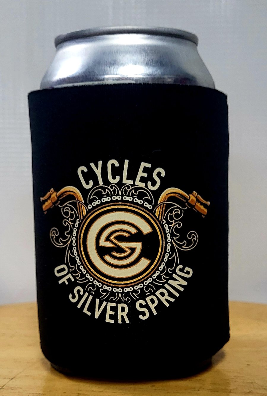 Image of Cycles of Silver Spring Koozie