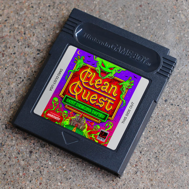 Gameboy Clean Quest / Label Artwork