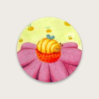 Image 1 of Sleepy bee sticker