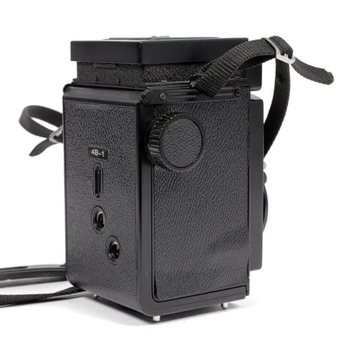 Image of Seagull 4B-1 6X6 TLR Camera with 75mm F3.5 lens + cap + strap TESTED #8647