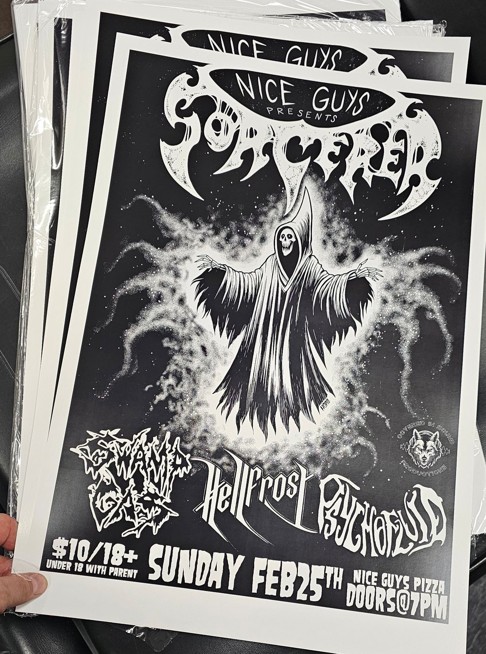 Image of Sorcerer concert poster - by Andy Howl