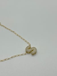 Image 1 of Bubble Initial Necklace