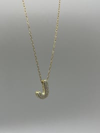 Image 3 of Bubble Initial Necklace